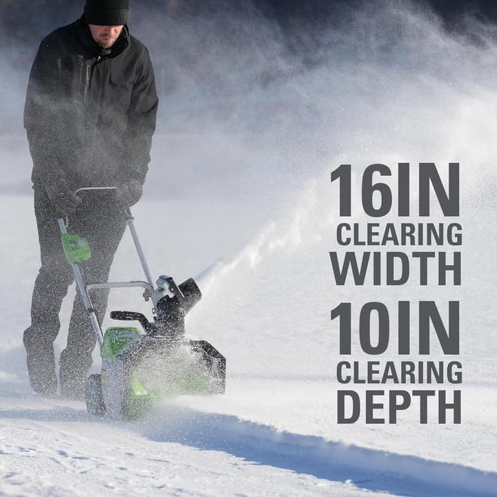 Greenworks 40V (75+ Compatible Tools) 16” Cordless Snow Blower, Tool