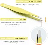 MAYKI 6Pcs Facial Hair Tweezers Kit for Women Large Size Eyebrow Set view 5