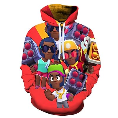 Fushimuma Unisex 3D Salvaje Brawl Stars Sudadera con Dominican