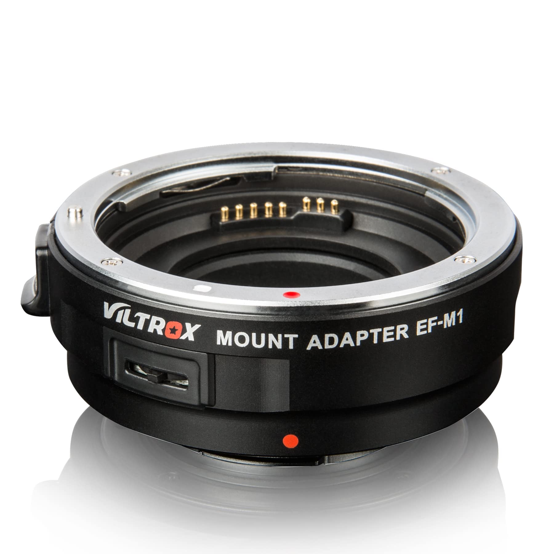 VILTROX EF-M1 Lens Mount Adapter Auto Focus Lens Converter for EF/EF-S Mount Lens to Panasonic Olympus M43 Camera E-M10III E-M5II E-PL8 GH4 GH5 GF6 GF1 GX1 GX7 E-M1 E-M10 E-PL7