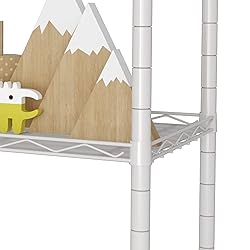 HOMEFORT 5-Shelving Unit, Adjustable Wire