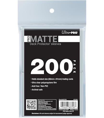 Fundas Transparentes Premium Para Tarjetas, Tamaño Standard, 150 Unida