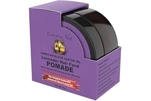 Sunny Isle Jamaican Black Castor Oil Lavender Hair Food Pomade, 4 oz | For Dry Scalp, Hair Breakage, Split Ends, Frizz Control & Dandruff