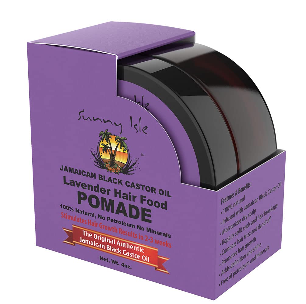 Sunny Isle Lavender Jamaican Black Castor Oil Pomade 118ml, (Pack of 1)