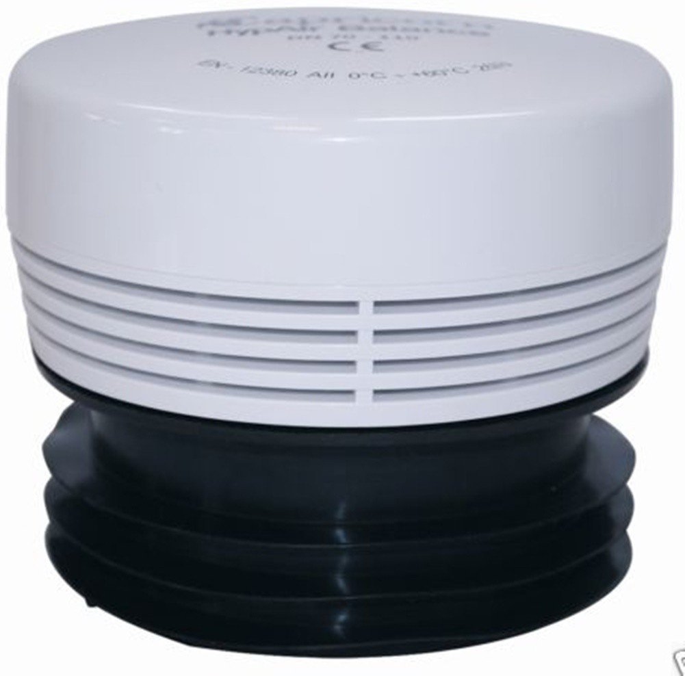 Capricorn Ventilation Valve for Sanitary Systems DN 70 110, 9-2730-070-10-03-01, White, Small