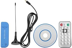 USB 2.0, Digital TV Tuner Dongle Receiver, 25MHz-1760MHz FM, RTL2832U R828D Antenna, for AM, NFM, FM Receive Modes