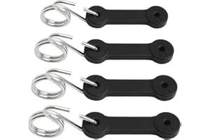 4-Pack 3-Inch Bagger Latch Strap and Hook for Craftsman For Riding Lawn Mower, Heavy Duty Rubber Bungee Chute Retainer Fits 4