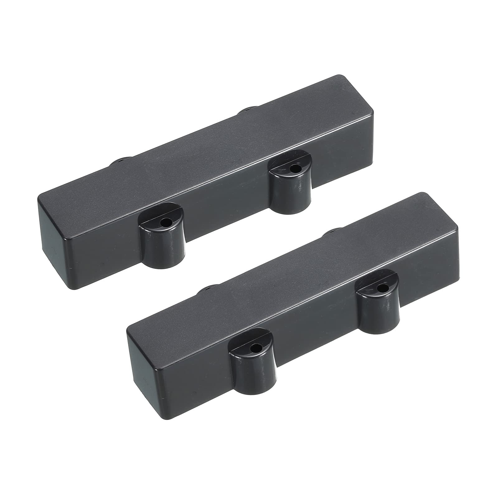 PATIKIL Bass Pickup Cover 92/95mm No Hole Neck/Bridge for Bass Guitar Musical Instrument Parts Black 1 Set