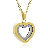 Heart-Shaped Glass Cremation Necklace for Ashes – Memorial Keepsake Jewelry for Loved Ones, Elegant Urn Pendant for Women & Men, Sympathy Gift for Remembrance