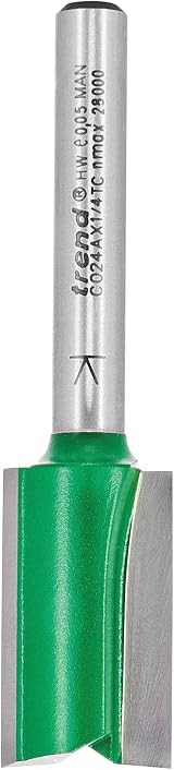 Trend Trend CraftPro Straight Router Cutter Bit 1/4 In Shank 15mm Dia 25mm view 2
