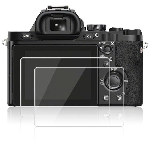 title=Pellicola Protettiva per Sony A7 A7R A7S, AFUNTA 2 Pack Pellicola Vetro
