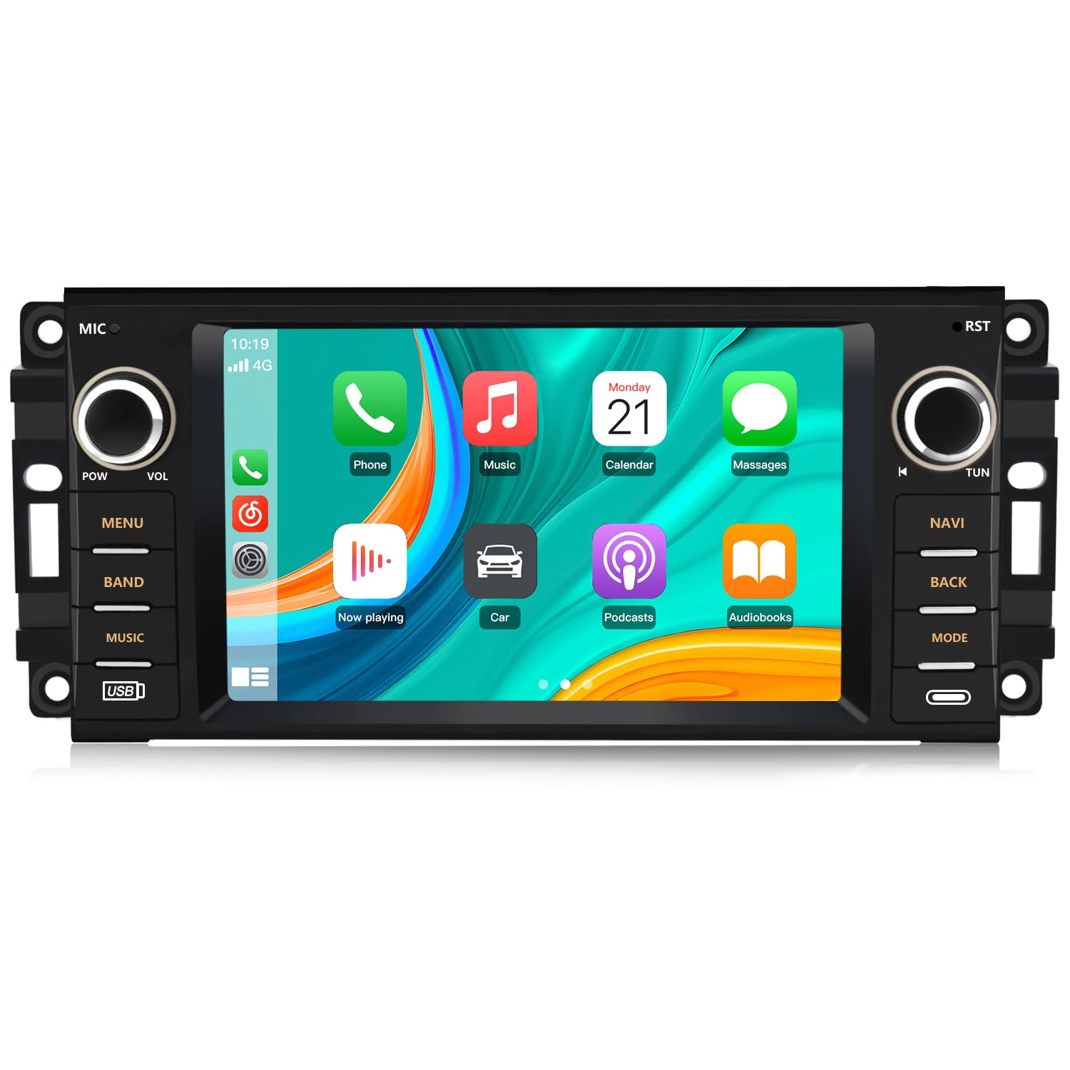 Photo 1 of Car Stereo [2GB+32GB] for Jeep Wrangler JK Compass Patriot/Chrysler/Dodge RAM Charger, 7 inch Touch Screen Android 13 Radio with Bluetooth GPS Navigation Wireless CarPlay Andriod Auto