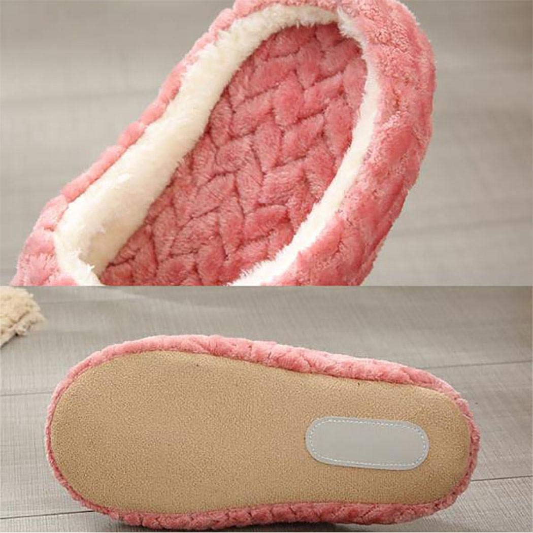 Haonike Zapatillas de algodón para el hogar Resistentes al Desgaste, Suaves, cálidas, Suaves y Unisex de Moda Zapatillas de Estar por casa