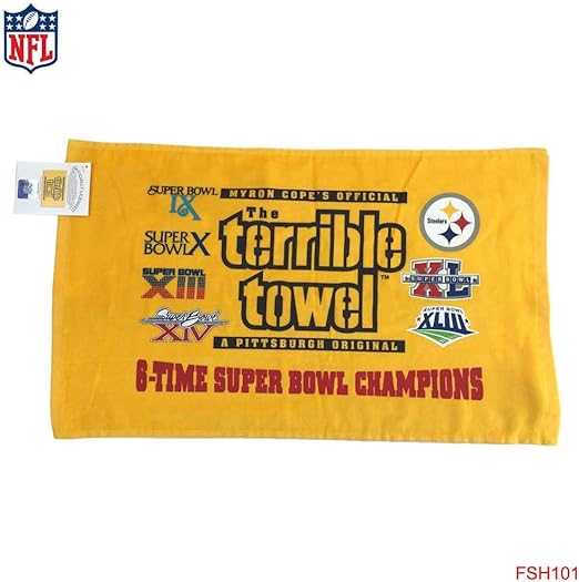 Pittsburgh Steelers Terrible Towel 6X SB Champions New