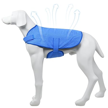Petacc Hundekühlweste,Hund Vest Kühlweste Jacke Cool Coat für Hunde Pet Hitzschlag verhindern, Sonnenbrand Vermeiden Perfekt 
