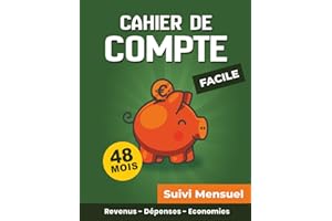 Cahier de Compte Facile - Suivi Mensuel: Suivez vos factures mensuelles et restez organisé | Planificateur et organisateur de