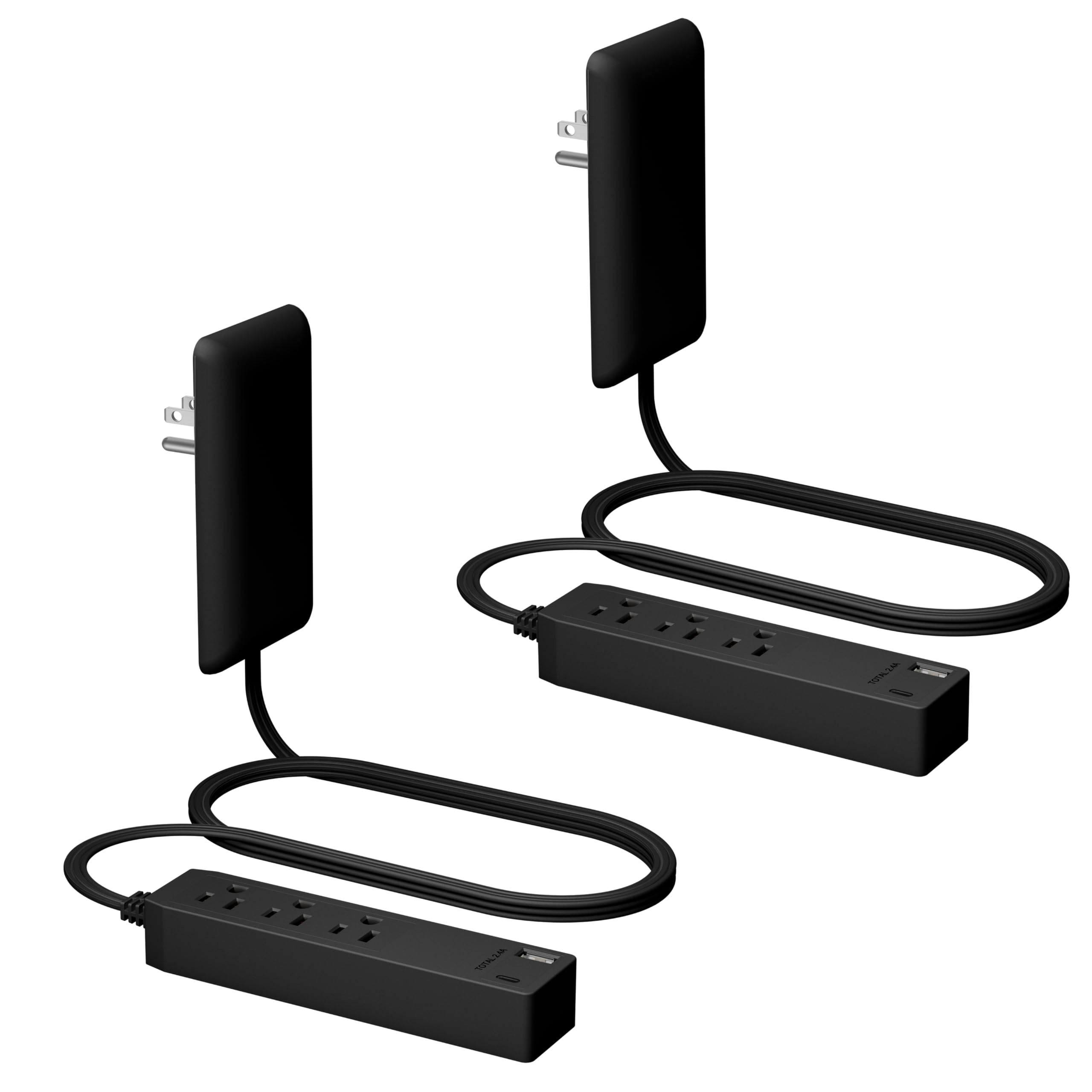 LIDER Outlet Extender with 3 Receptacles, 12W USB