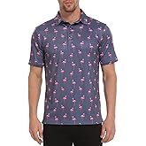LRD Golf Shirts for Men UPF 50 Moisture Wicking Short Sleeve Polo Shirt