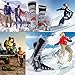 Mens Women Ski Cotton Socks High Performance Thick Warm Wicking Crew Socks for Snowboard Hiking Sports(Long, Black&Blue)