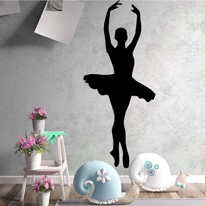 Adesivo Murale Ragazza Danza Classica Decorazioni Per La