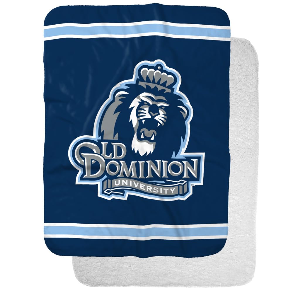 Old Dominion University Primary Logo Stripes Sherpa