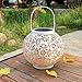TAKEME Solar Lantern,Outdoor Garden Lights,Metal Waterproof LED Hanging Lights Decorative Lamp for Patio Outside Table