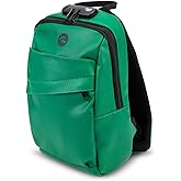 Skunk Uno Cross Body Backpack (Green Leather)