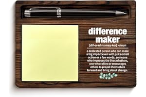 YGBF Difference Maker Gift, Thank You Gifts for Teacher Coach Mentor Boss Leader Difference Maker Definition Sticky Note Holder Office Decor