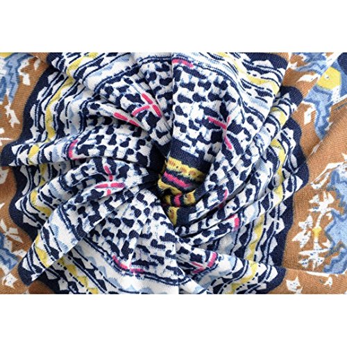 Highpot Women's Beanie Chemo Hat Infinity Scarf Head Wrap Cap (Blue)