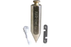 Task Tools T23147 8-Ounce Plumb Bob, Steel, Hex-Shaped