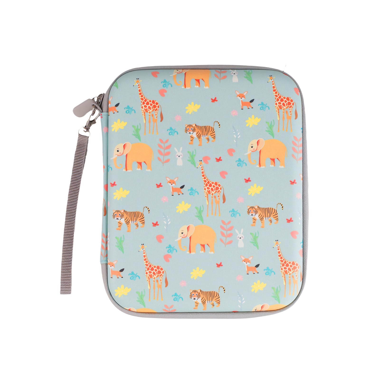 Card Holder for Yoto Card - 80 Pockets Card Case with Zipper, Card Binder Folder for Kids&Adults, 2.3 * 3.4 In Card Organiser for Mini Audiobook Playing Cards - Animals Green — image 1