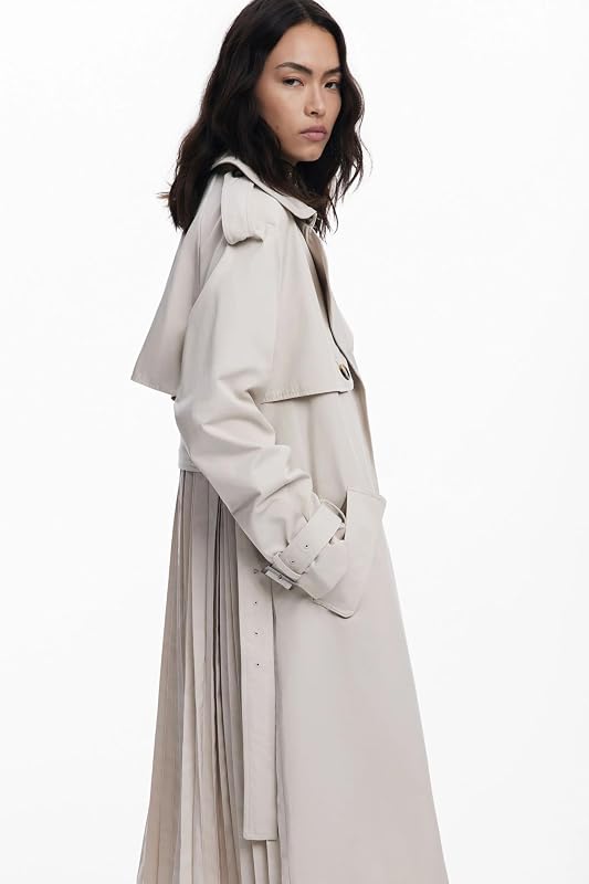 TRENCH_PLEATED, 6008 BEIGE, S