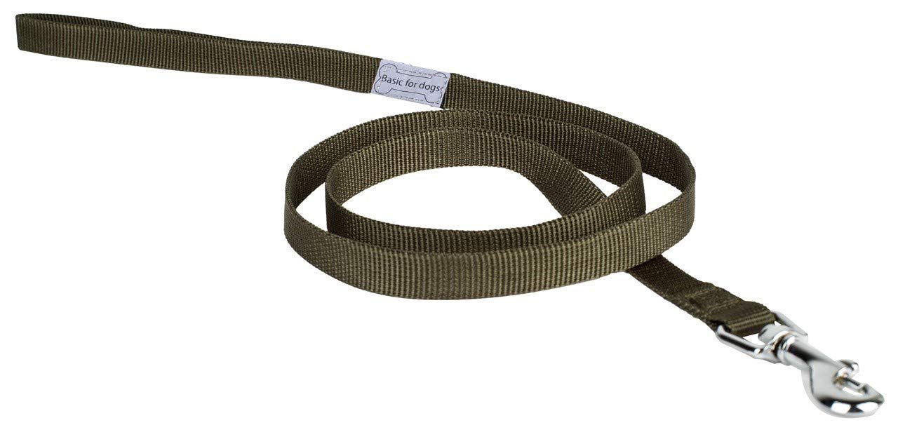 Wouapy Basic Line Lead for Dog, 20 mm/1 m, Kaki