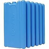 WORLD-BIO Reusable Ice Packs for Lunch Boxes & Coolers, Leakproof Quick Freeze Cold Packs for Picnics, Beach, Camping, Work - Long Lasting to Keep Drinks Cold (Thin Ice Packs 6 Pcs)