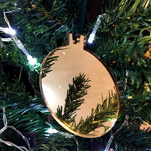 Super Cool Creations Bauble Mirrored Gold Christmas Tree Decorations - Pack of 10 — image 1