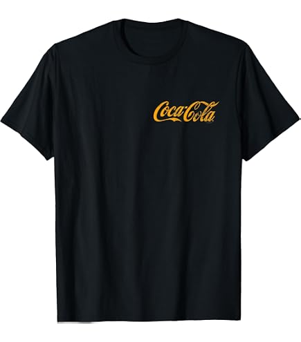 Coca-Cola ラガーシャツ ブラック Amazon.com: Coca-Cola - Logo T-Shirt : Clothing, Shoes & Jewelry