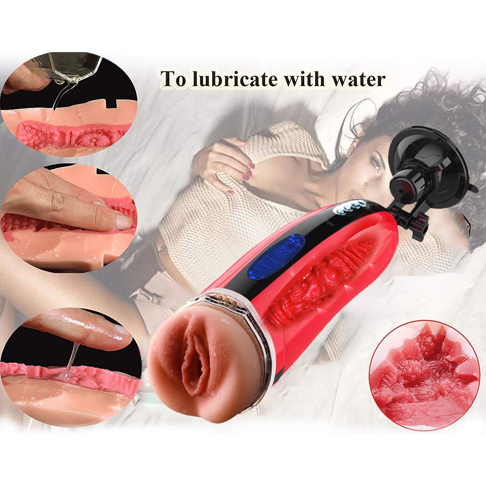 Urnight - Massaggiatore per uomini, con funzione di riscaldamento automatico, 10 modalità di vibrazione