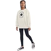 Converse Girls' Graphic Crewneck Sweatshirt and Leggings 2-Piece Outfit Set
