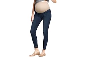 Hybrid & Company Maternity Women's Super Comfy Ultra Stretch Skinny Jeans