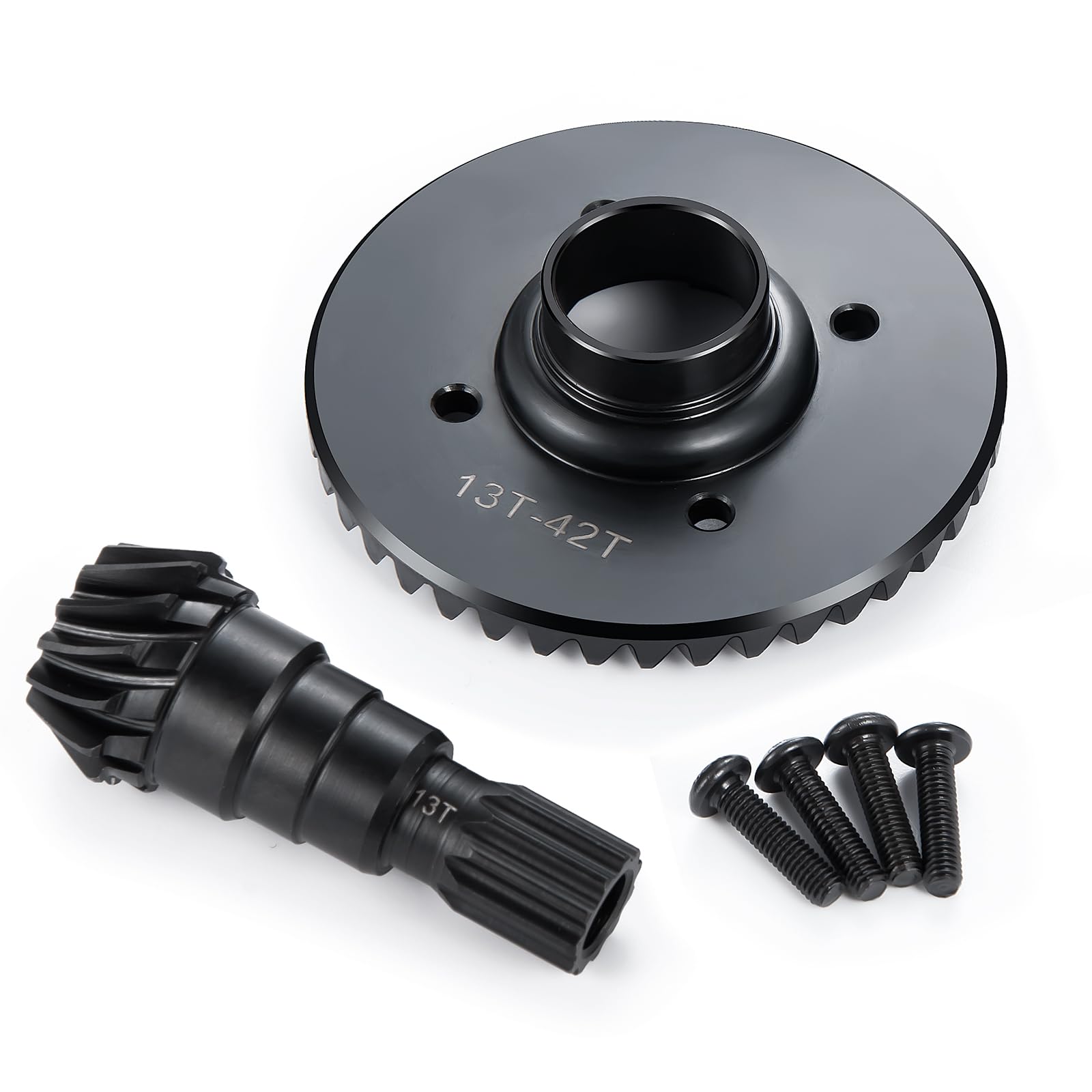 AXspeed 43T/12T Steel Overdrive Differential Gear Diff Gear Set for 1/5 X-MAXX RC Truck Upgarde Parts (Front)