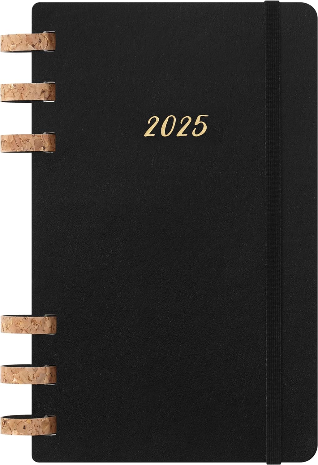 Moleskine Weekly & Monthly Planner, Spiral 12-Month 2025, Soft Cover and Elastic Closure, Black Color, Large Format 15x21 cm — image 1