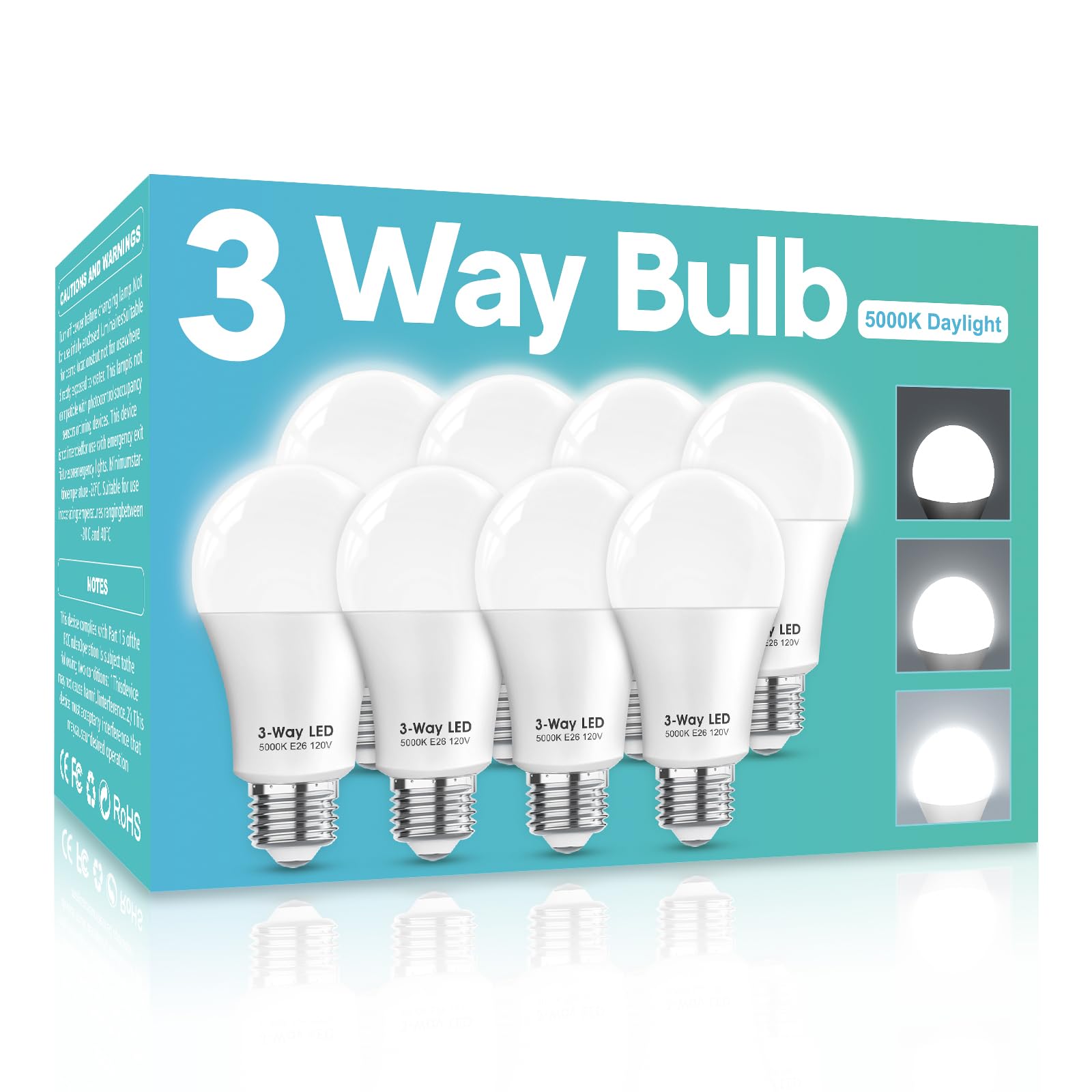 Gonhom 3-Way LED Bulbs 50/100/150W