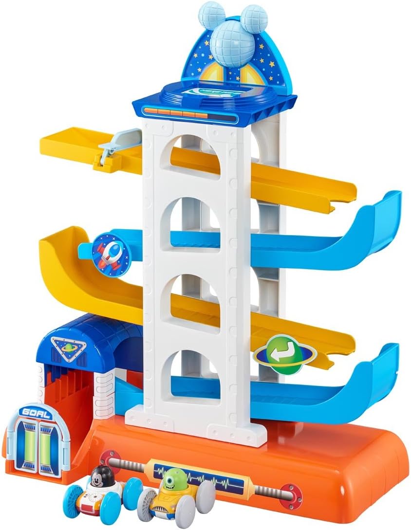 Amazon ディズニー ディズニー ディズニー ピクサーキャラクターズ くるまがくるっと へんしんスロープ スロープトイ おもちゃ