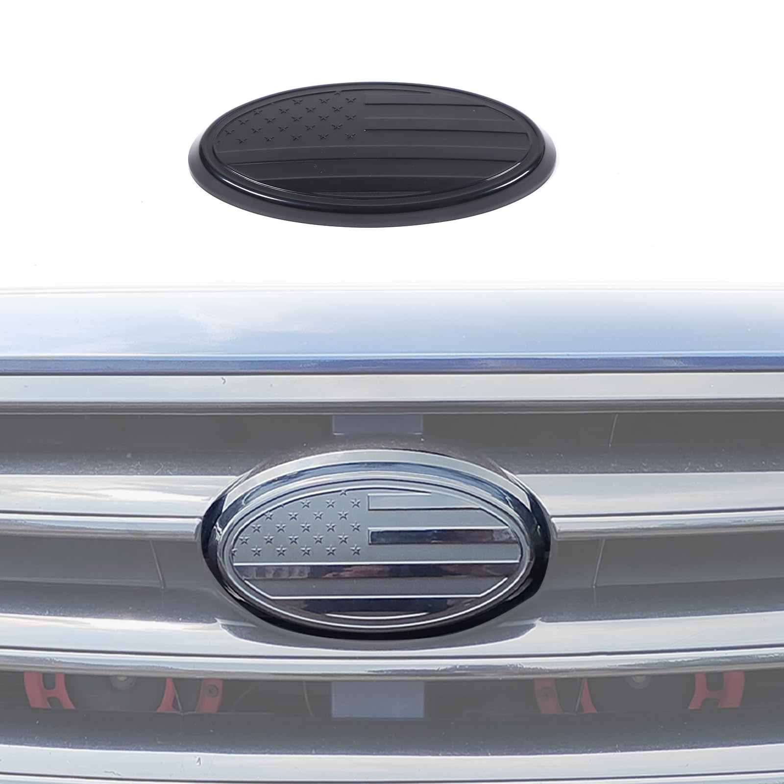 Photo 1 of Front Logo Emblems Trim Ring Cover Compatible with Subaru Legacy 2015-2024 Car Logo Ring Cover Trim?Front Grille Emblem Surrounding Ring Decoration