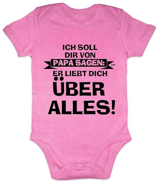 HARIZ Baby Body Kurzarm Soll Sagen Papa Liebt Dich Papa Sprüche