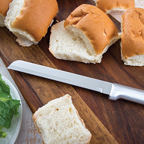 Rada Cutlery 6-Inch Bread Knife – Stainless Steel Serrated Blade With Aluminum Handle Made in the USA - Thumbnail 3