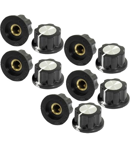 5x Potentiomètres Variables Ronds 0-100 - Pour Contrôle De Cadran - Neuf - Sans Marque