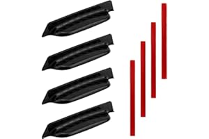 4pcs Car Rear View Camera Anti-Rain Cover, 2.95x0.49x0.46in/7.5x1.25x1.16cm Durable ABS Material Rear View Backup Camera Cove