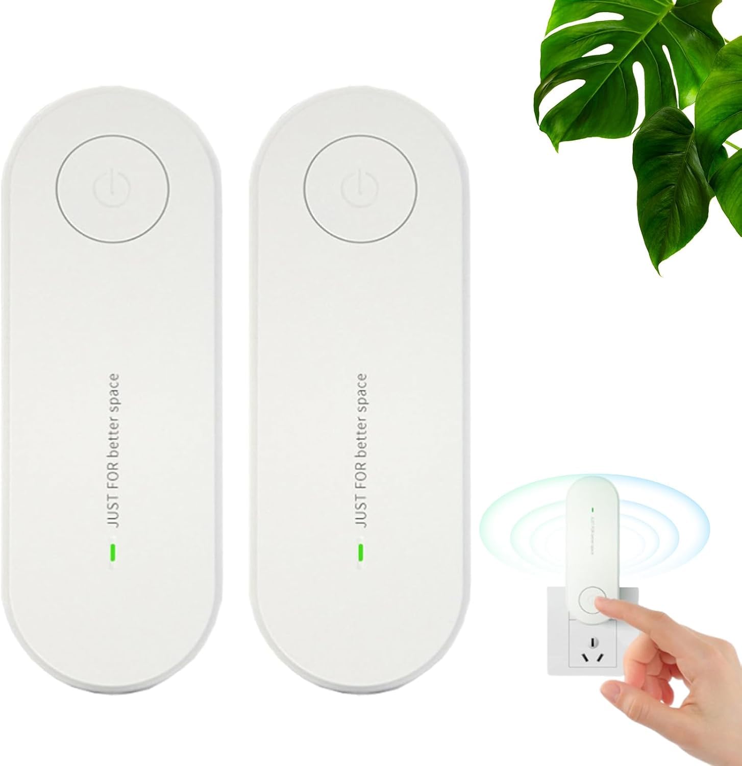 Photo 1 of 2Pcs Air Purifier, 2026 New Plug-in Negative Ion Air Purifier, Remove Smell, Pollutants, Whisper Quiet, Filter Free, for Bedrooms, Toilets, Closets, Pet Room, Office