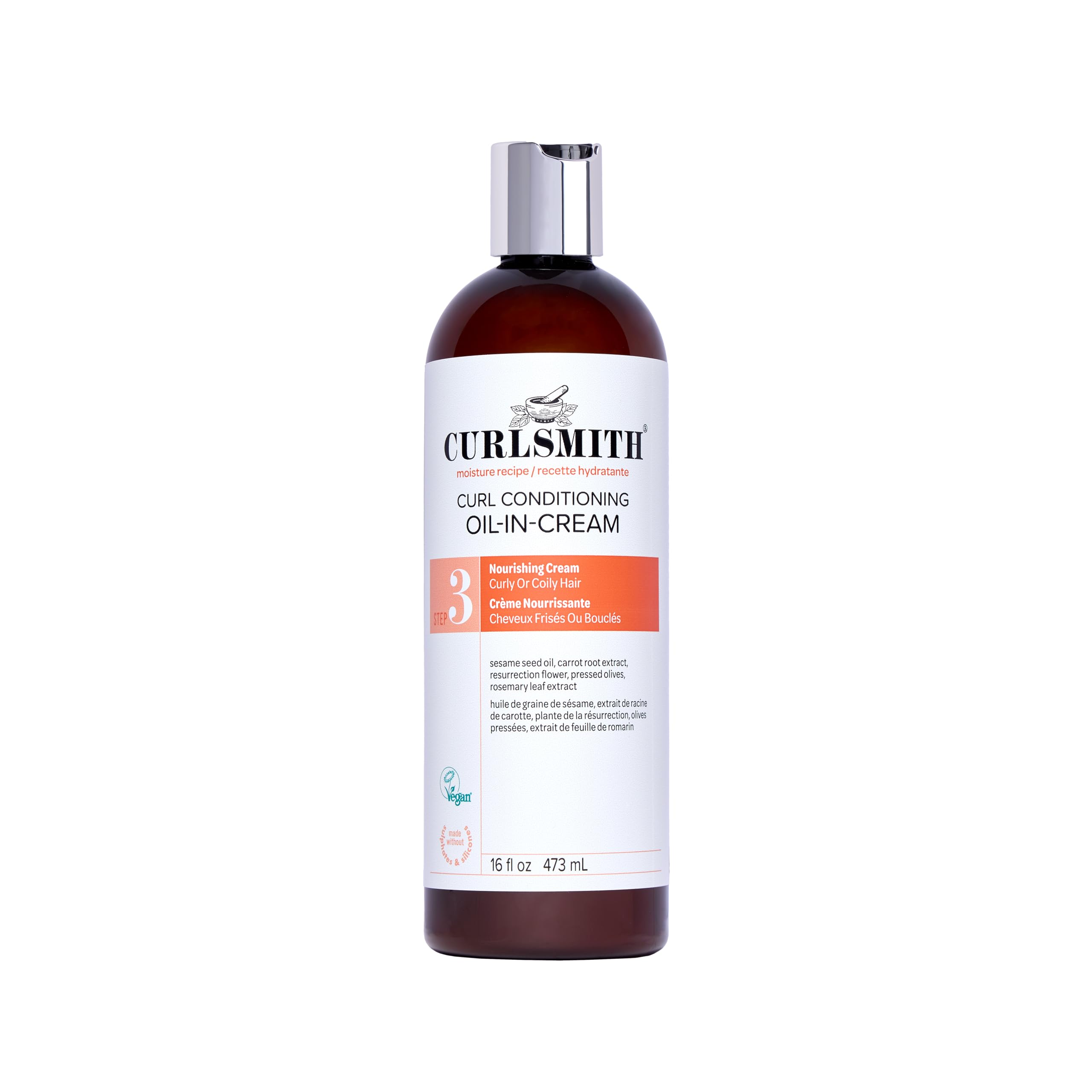 Curlsmith - Curl Conditioning Oil in Cream Vegan Leave in Conditioner for Curly and Coily Hair 474ml